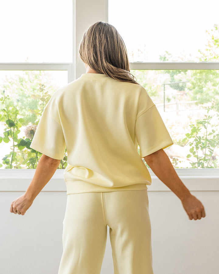 NEW! Macey Scuba Fabric Top - Lemonilla