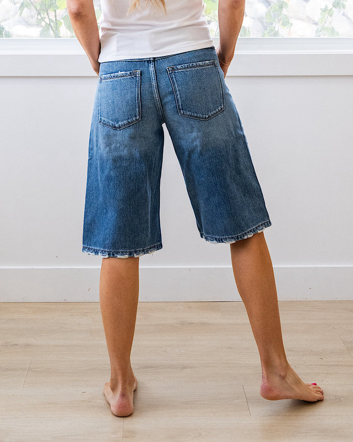 KanCan Penelope Slung Baggy Jean Shorts KanCan