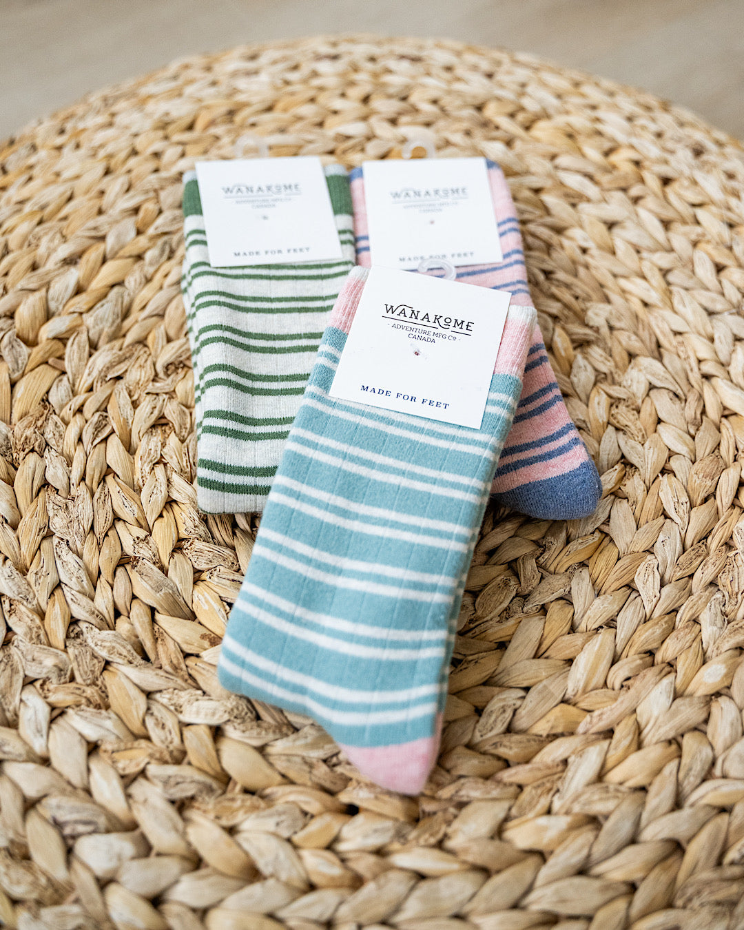 Wanakome Cozy Mini Stripe Socks - 3 Options Wanakome