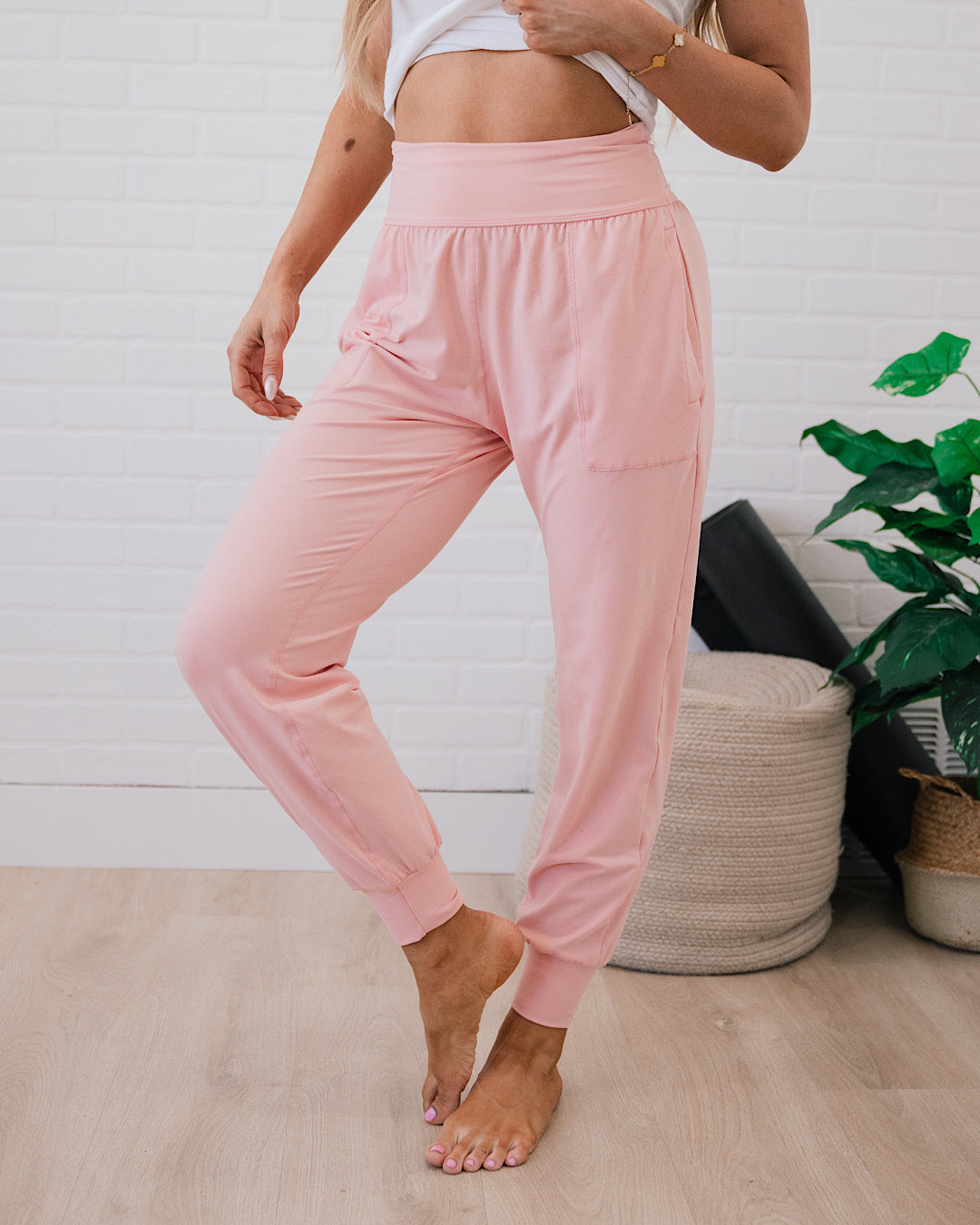 Yoga Joggers - Flash Pink  Rae Mode   