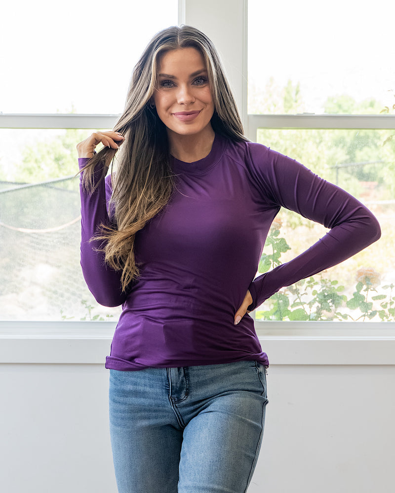 NEW! Blair Long Sleeve Top - Purple