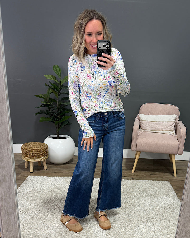 NEW! Blair Long Sleeve Top - Cottage Floral Michelle Mae