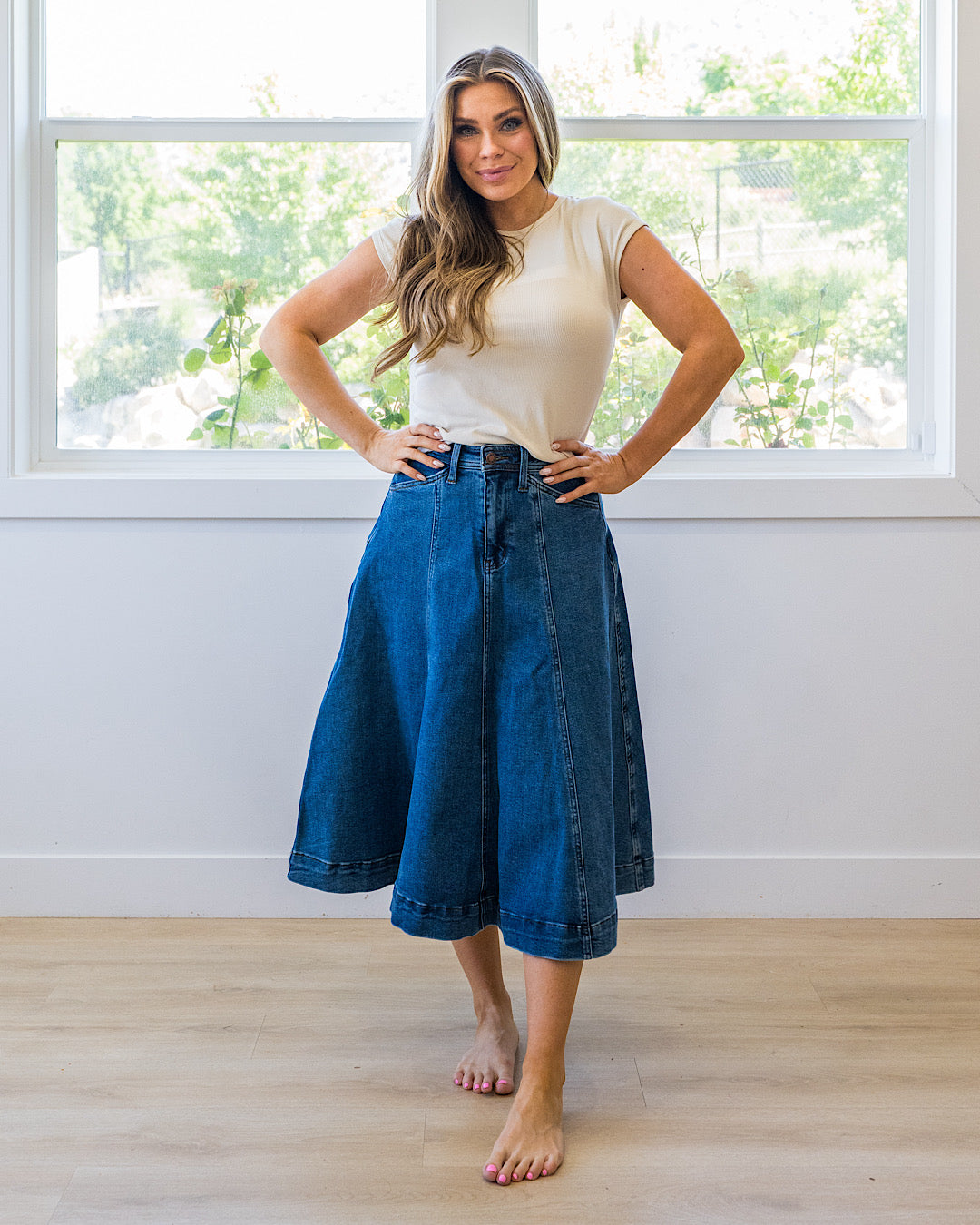 NEW! Judy Blue Lasso Denim Skirt