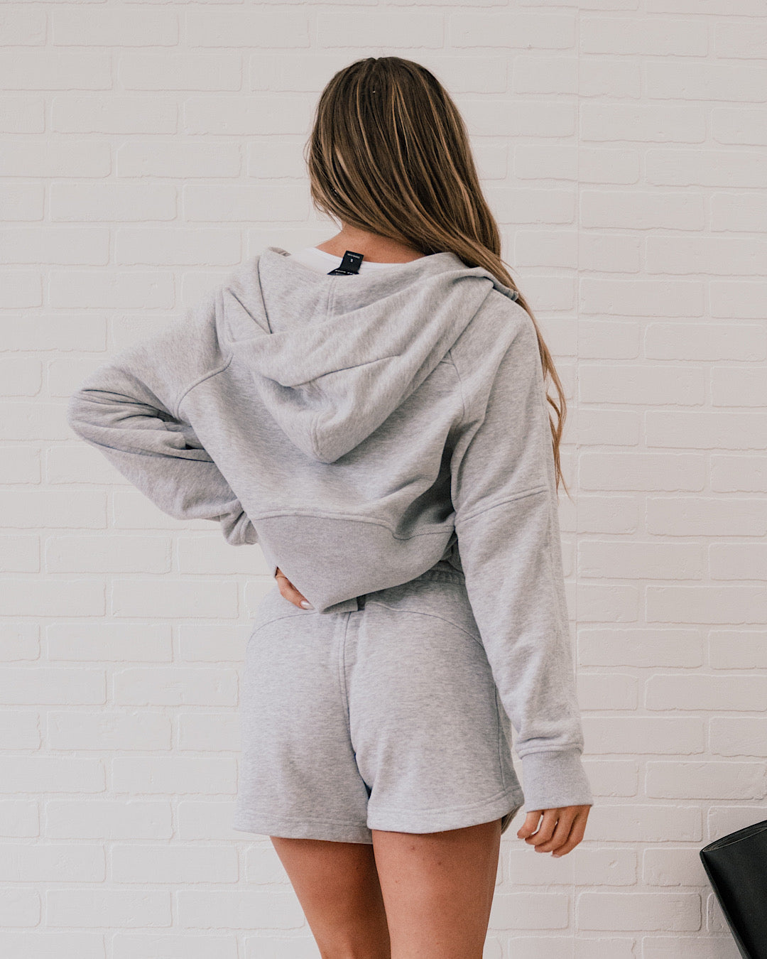 Rae Mode Half Zip Hoodie - Heather Gray  Rae Mode   