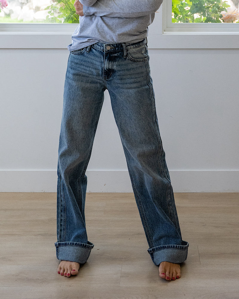 NEW! KanCan Peyton 90's Relaxed Straight Jeans KanCan