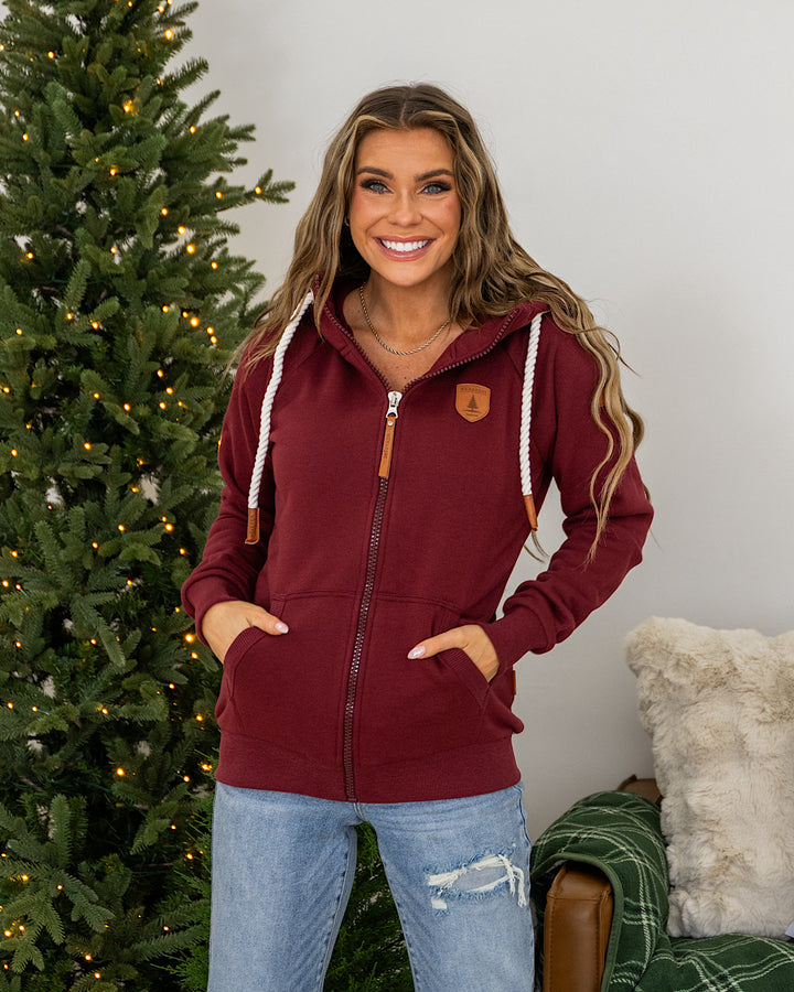 NEW! Wanakome Hera Full Zip Hoodie - Grape Wanakome