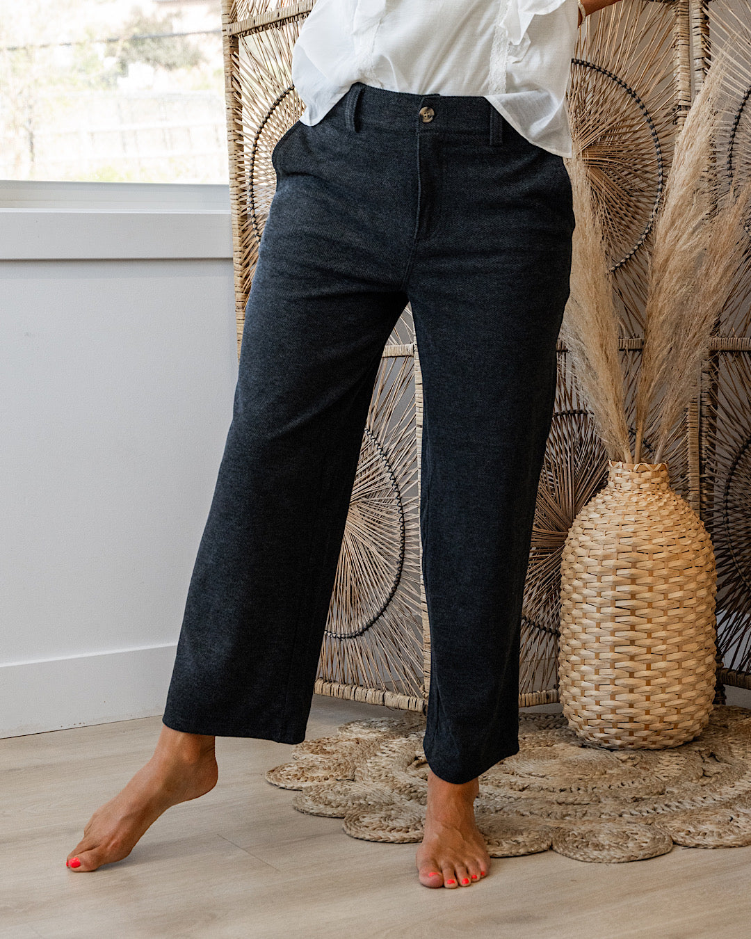 NEW! Sylvie Black Heather Dress Pants  Thread & Supply   