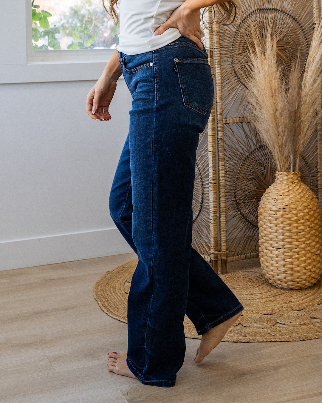 NEW! Judy Blue Begin Again Non Distressed Straight Jeans - Short, Regular and Long Judy Blue