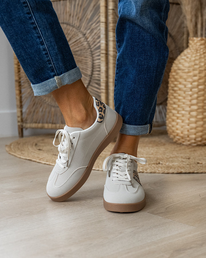 Very G Retro Leopard Sneakers - Cream Leopard Very G