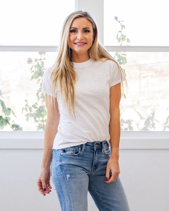 NEW! Melinda Short Sleeve Top - Ivory Be Cool