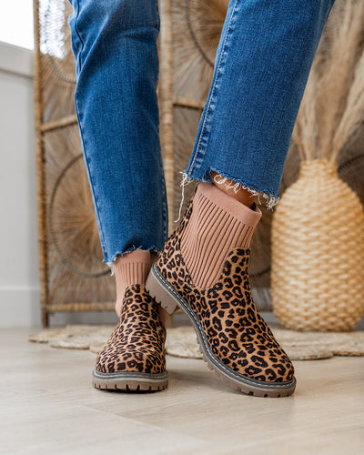 NEW! Corkys Cabin Fever Bootie - Tan Leopard  Corkys Footwear   