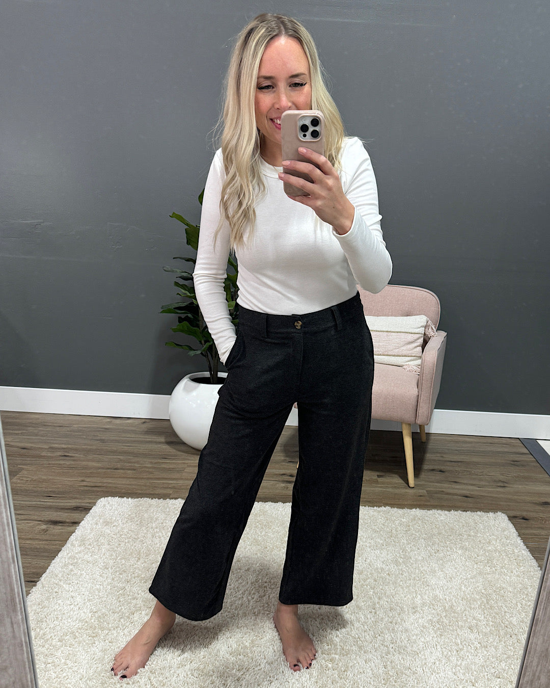 NEW! Sylvie Black Heather Dress Pants  Thread & Supply   