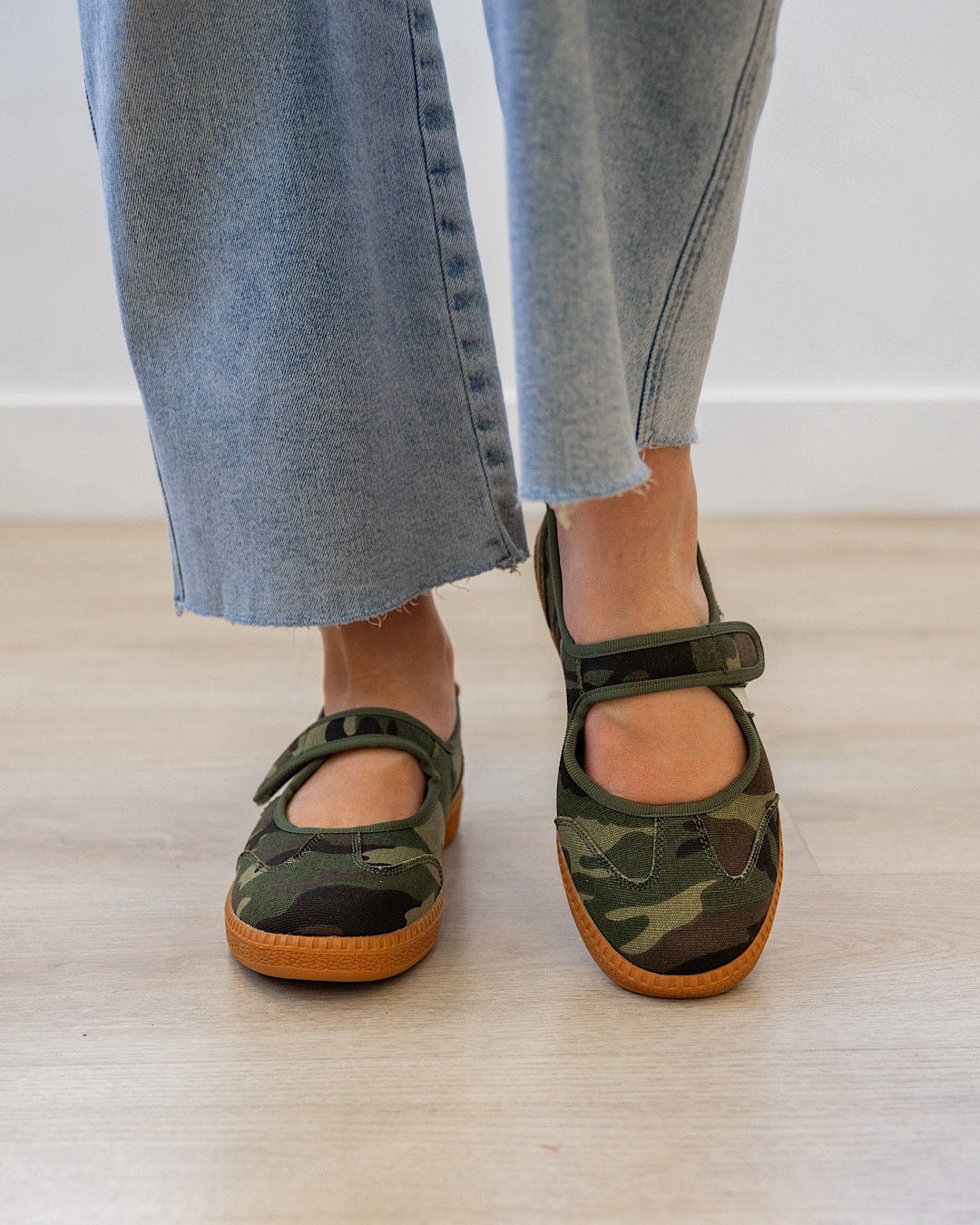 NEW! Corkys Calm Down Mary Jane Sneakers - Camo Corkys Footwear