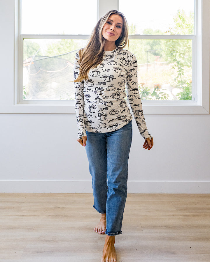 NEW! Blair Long Sleeve Top - Classic Pumpkins Michelle Mae