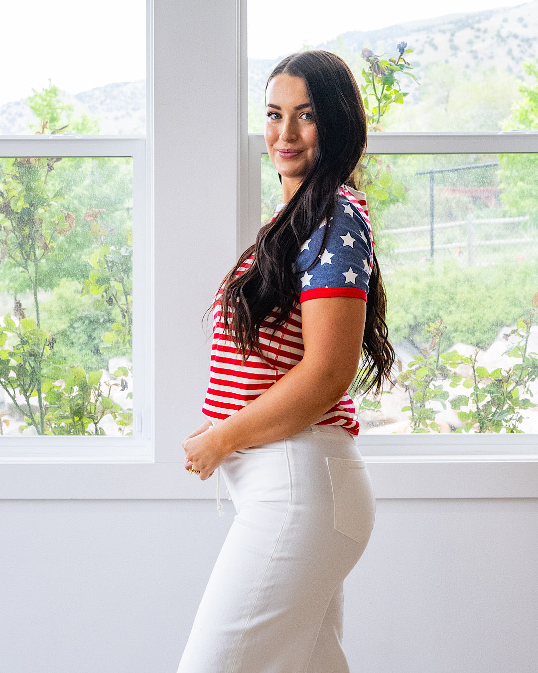 NEW! Ampersand Ave Lulu Tee - Old Glory Ampersand Ave