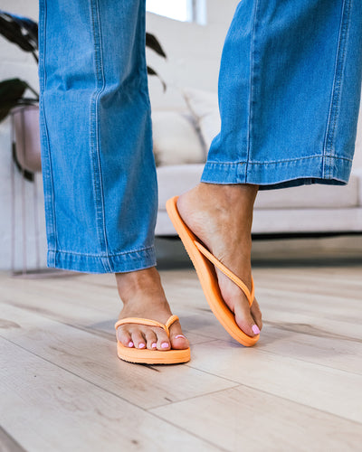 Flojos Fiesta Flip Flops - Orange FINAL SALE  Flojos   