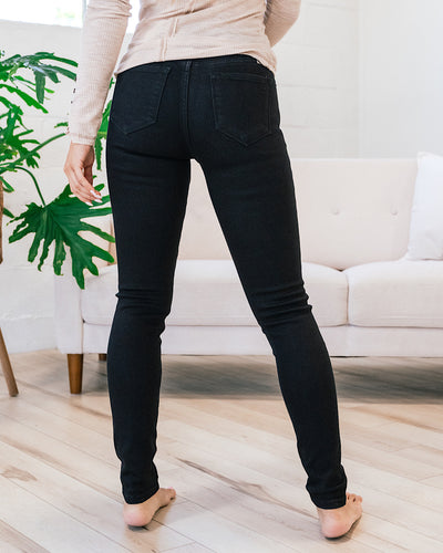 Kancan Lola Black Inner Fleece Skinny Jeans FINAL SALE  KanCan   