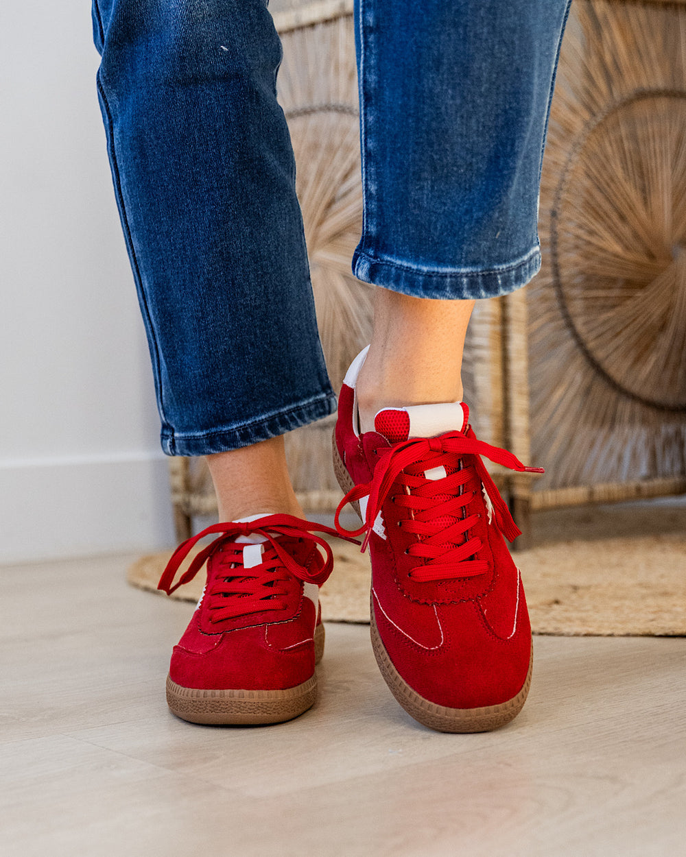 NEW! Corkys Spoiler Alert Sneakers - Red Corkys Footwear
