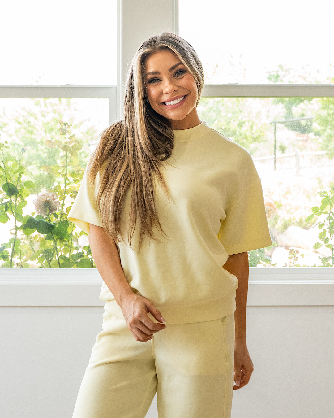 NEW! Macey Scuba Fabric Top - Lemonilla