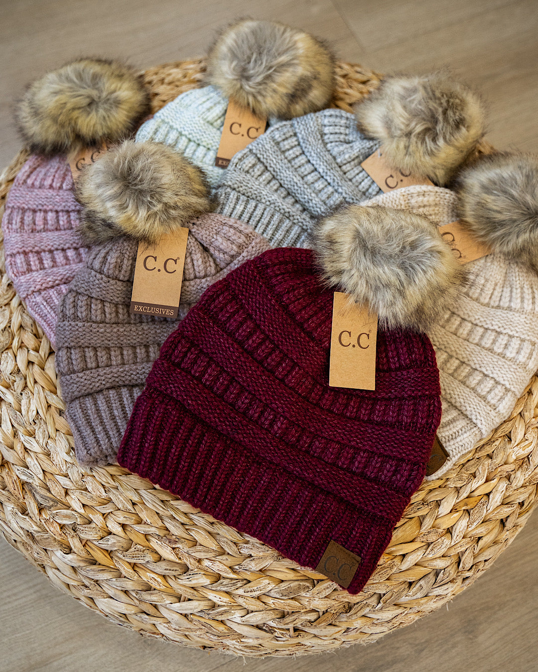 DOORBUSTER! CC Pom Beanie - 6 Options CC Exclusives