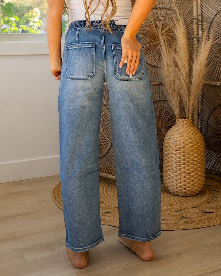 NEW! Vervet Dylan Drawstring Barrel Jeans