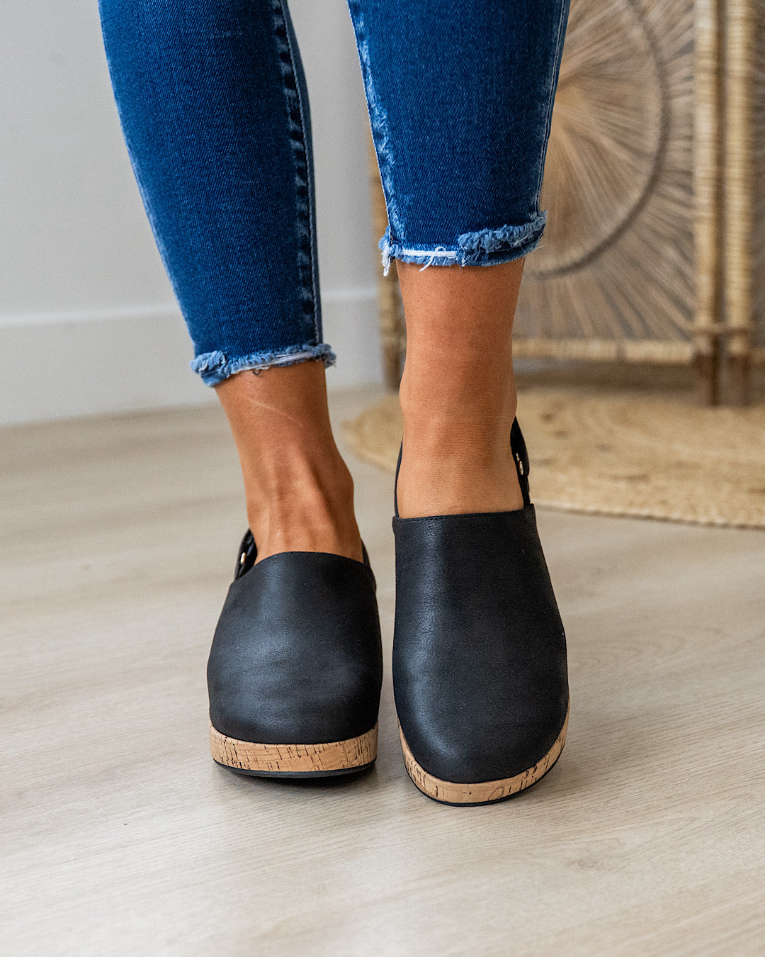 Corkys Low Temps Wedge Clogs - Black Corkys Footwear