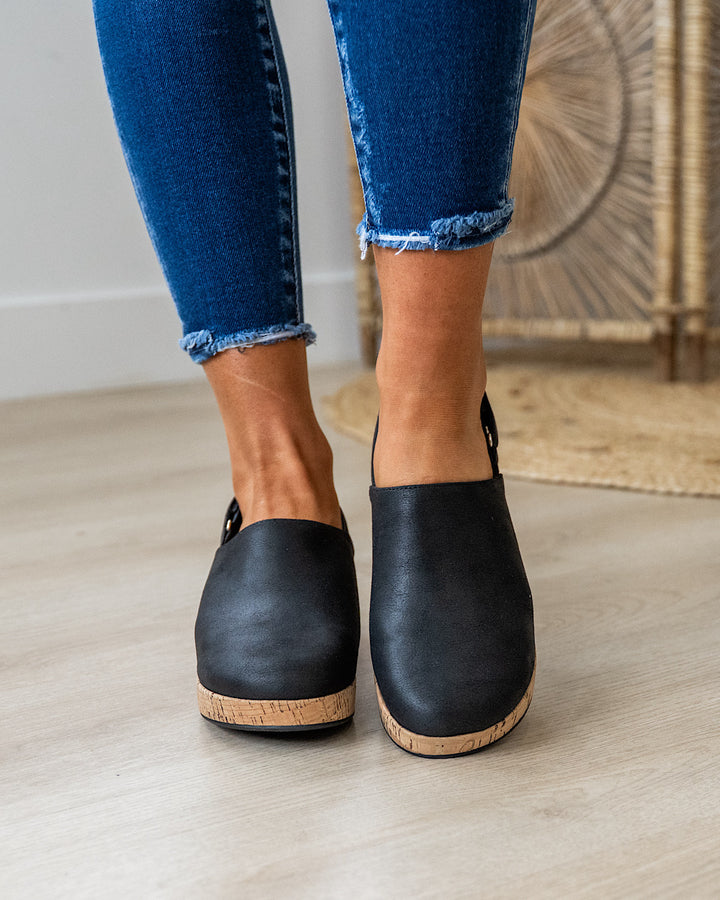 Corkys Low Temps Wedge Clogs - Black Corkys Footwear