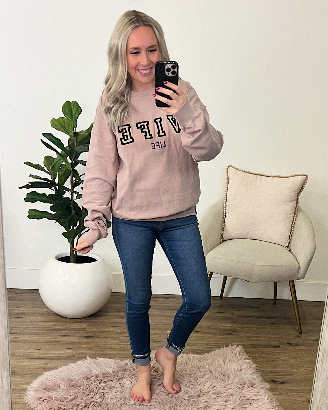 Ampersand Ave Wife Life University Pullover FINAL SALE  Ampersand Ave   