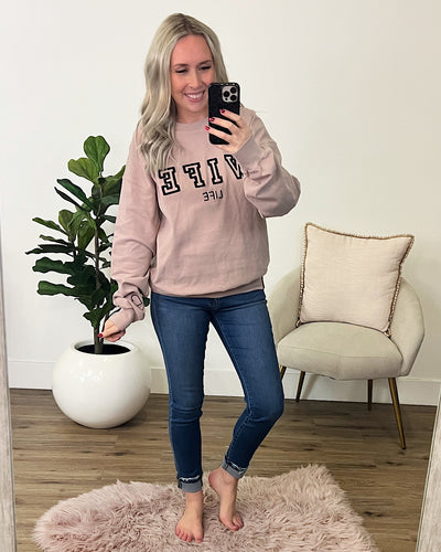 Ampersand Ave Wife Life University Pullover FINAL SALE  Ampersand Ave   