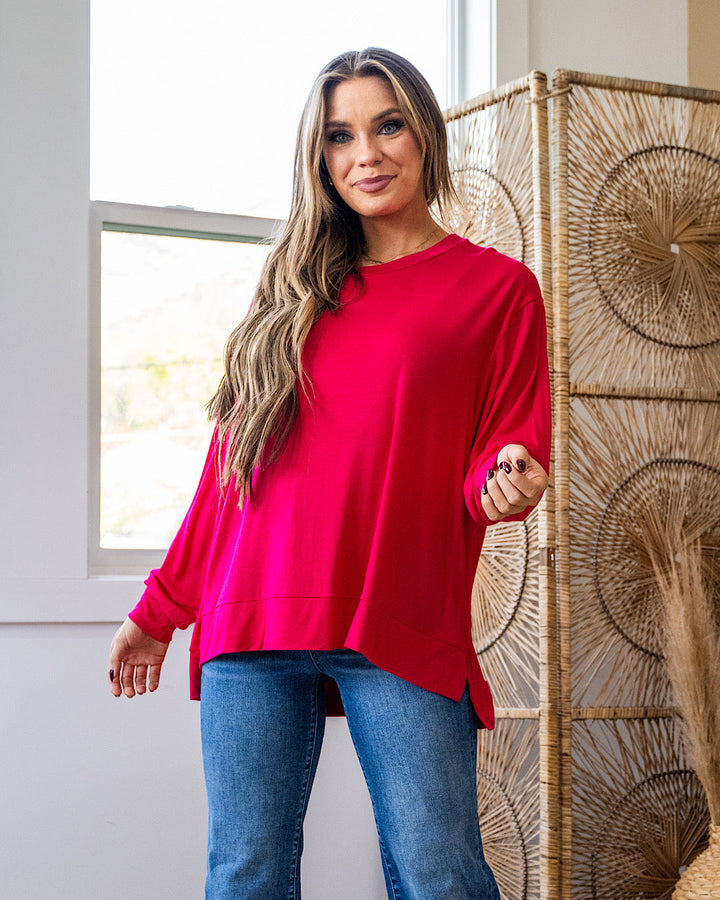 Dolman Sleeve Top - Color Options Available! Sew In Love Hot Pink