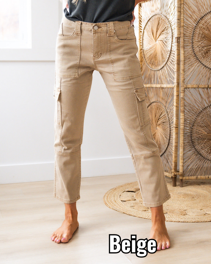 KanCan Avery Cargo Jeans - Color Options Available! KanCan