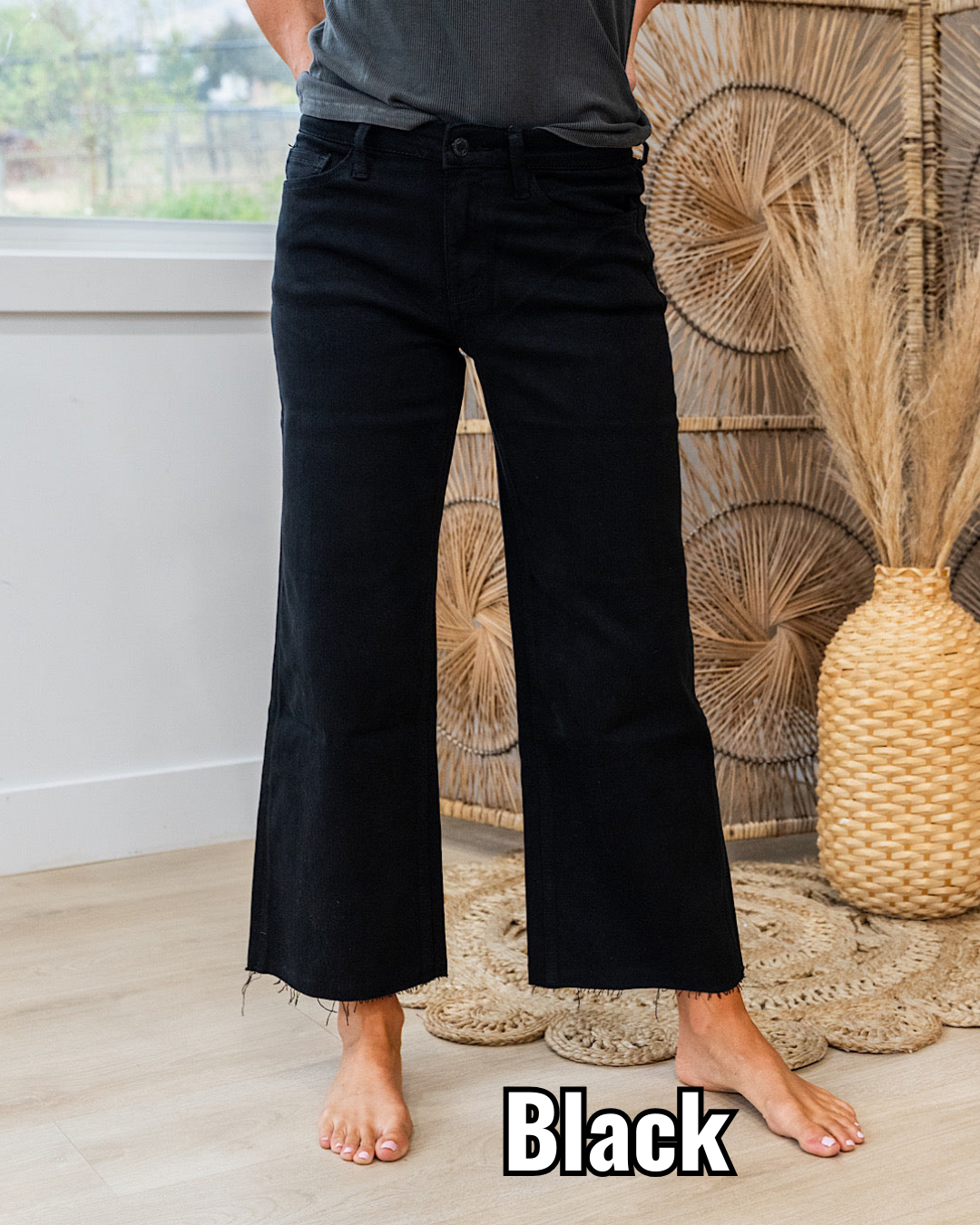 Vervet Skye Wide Leg Crop Jeans - Color Options Available! Vervet