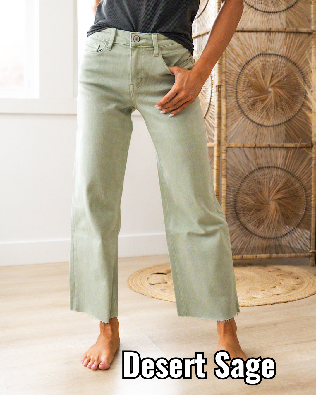Vervet Skye Wide Leg Crop Jeans - Color Options Available! Vervet