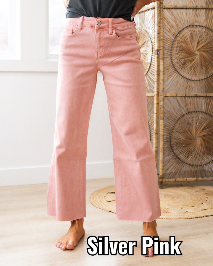 Vervet Skye Wide Leg Crop Jeans - Color Options Available! Vervet