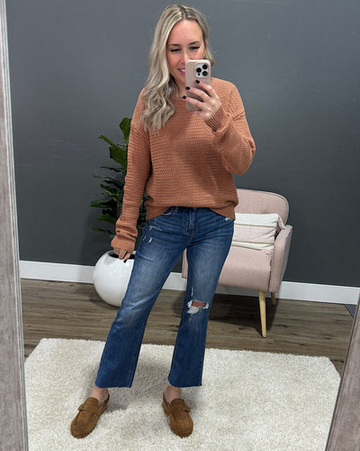 NEW! Emma Chunky Knit Sweater - Terracotta  Be Cool   