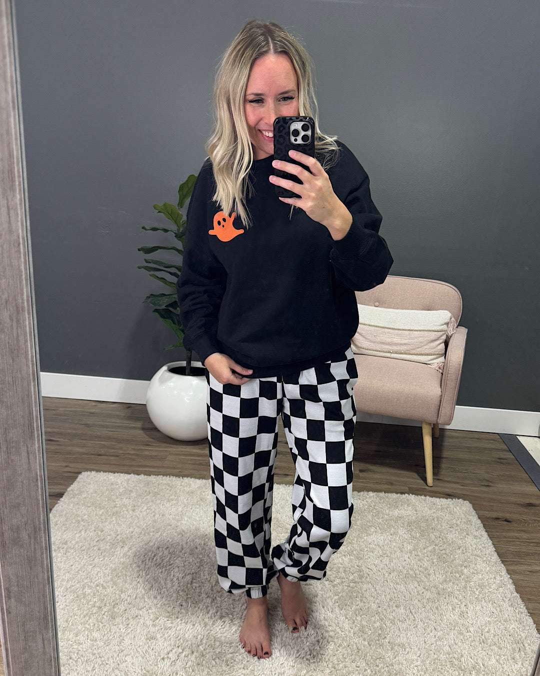 Ghost Graphic Black Sweatshirt SALE Tres Bien