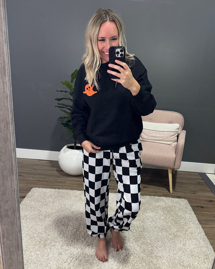 Ghost Graphic Black Sweatshirt SALE Tres Bien