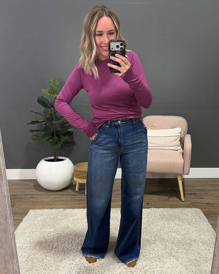 NEW! KanCan Take Away Wide Leg Trouser Jeans