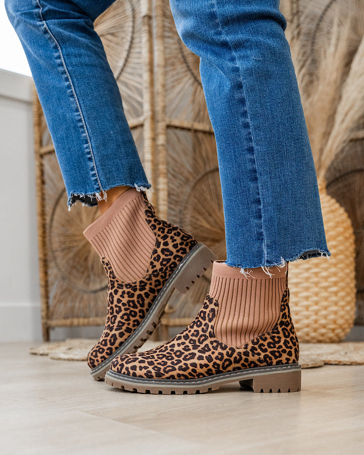 Corkys Cabin Fever Bootie - Color Options Available! Corkys Footwear Tan Leopard