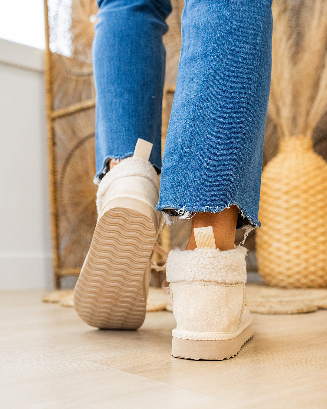 Very G Cherilyn Slip On Bootie - Cream Very G