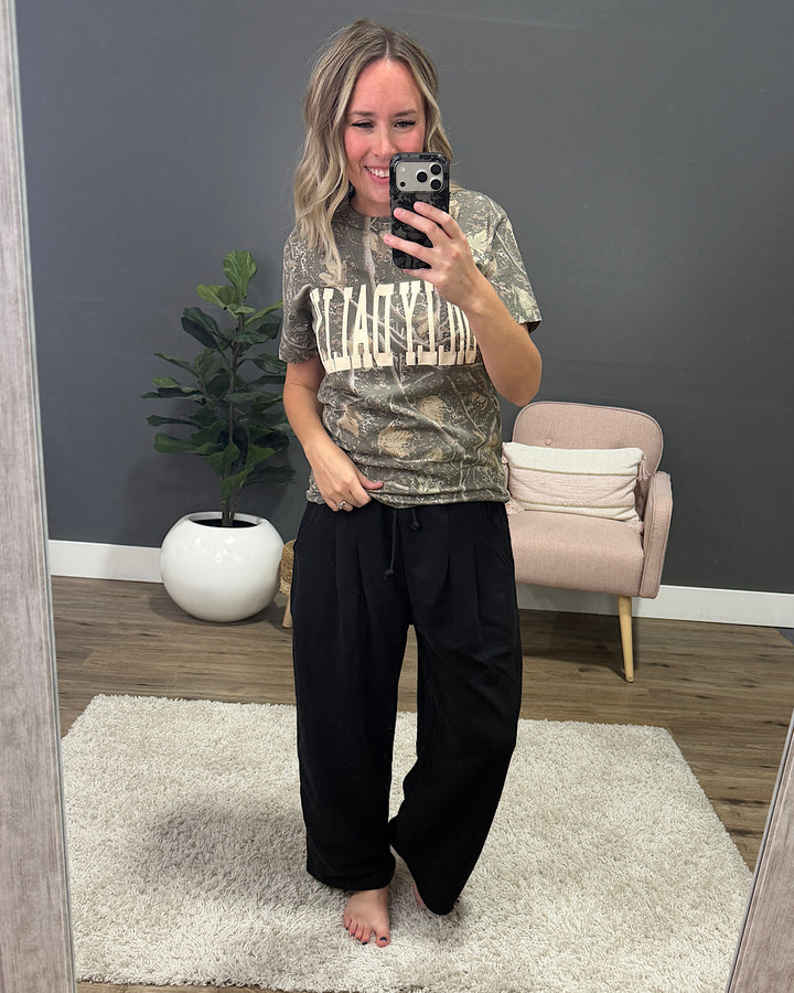 NEW! Dilly Dally Camo Short Sleeve Top Southern Bliss
