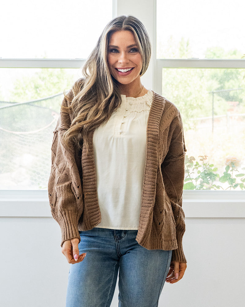 NEW! Willow Cardigan - Mocha