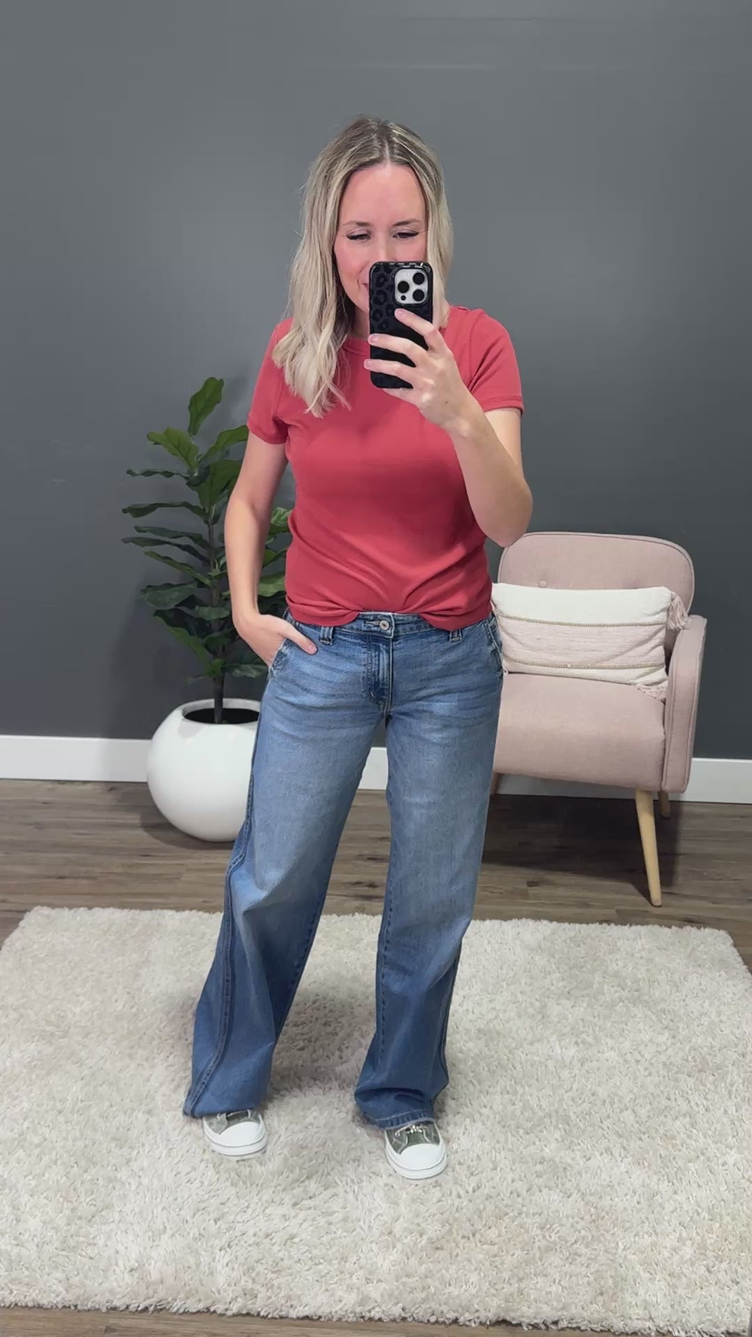 KanCan Kimberley Non Distressed Wide Leg Jeans KanCan