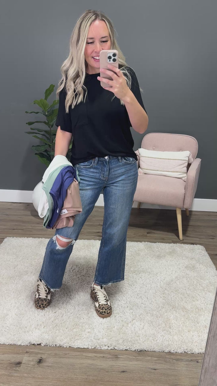 Bethany Pocket Top - Black Hyfve