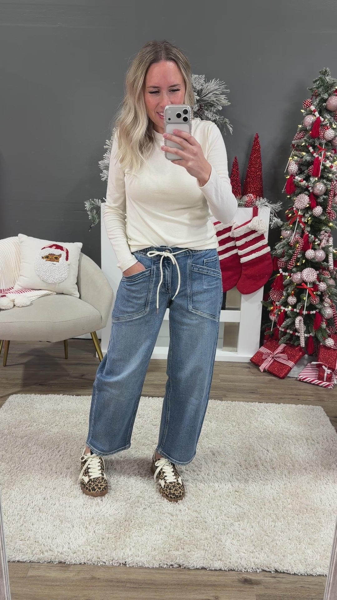 NEW! Vervet Dylan Drawstring Barrel Jeans