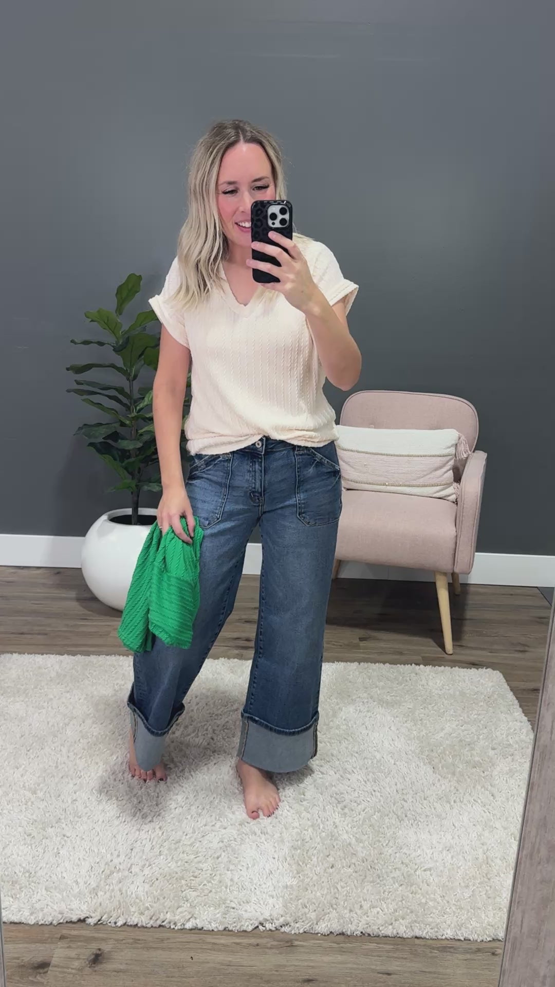 Gisell Cable Knit Top - Kelly Green Sew In Love