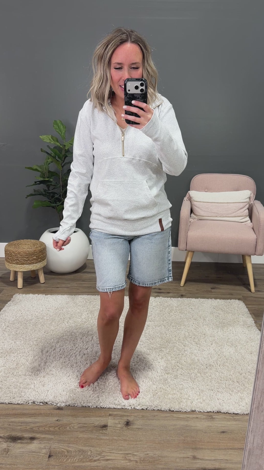 NEW! Ampersand Ave Golden Girl HalfZip Hoodie Ampersand Ave