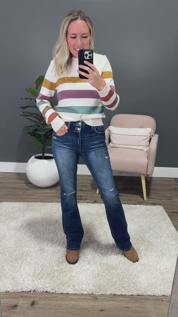 KanCan Cara Double Button Bootcut Jeans KanCan