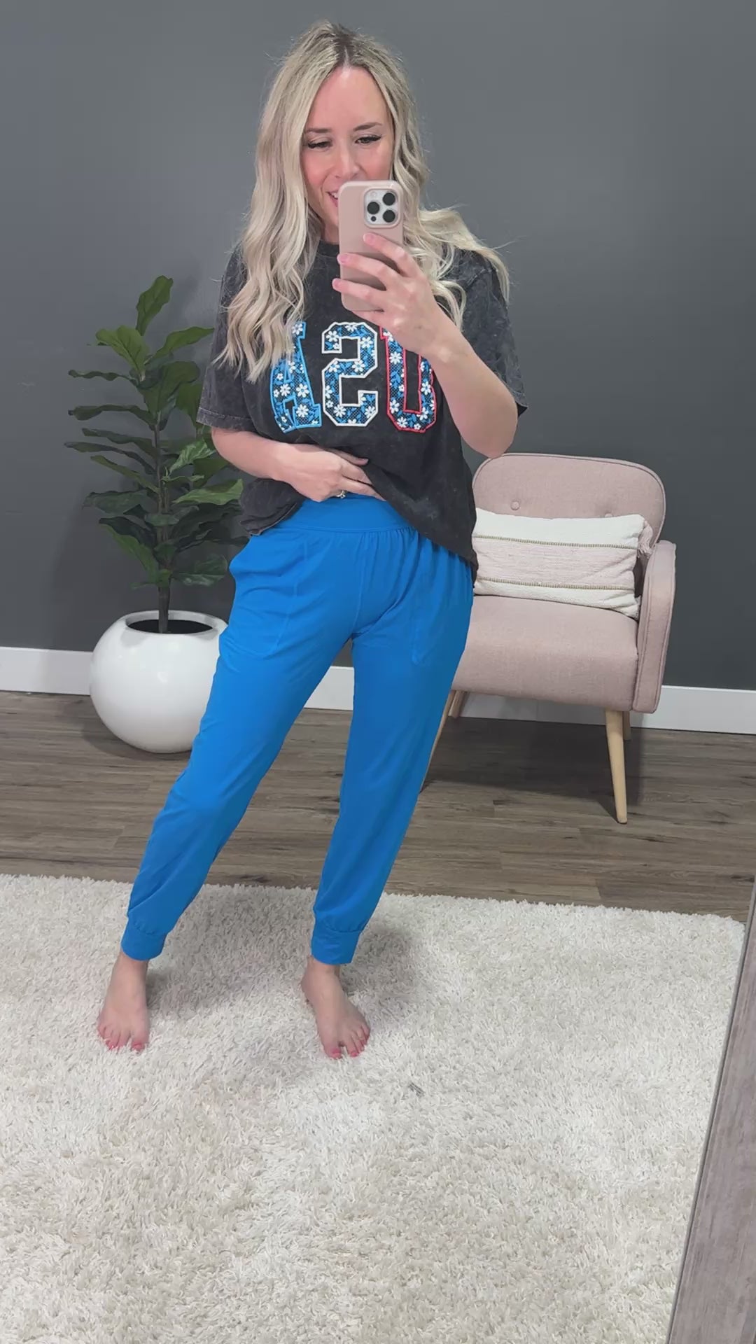 Yoga Joggers - Sonic Blue Rae Mode