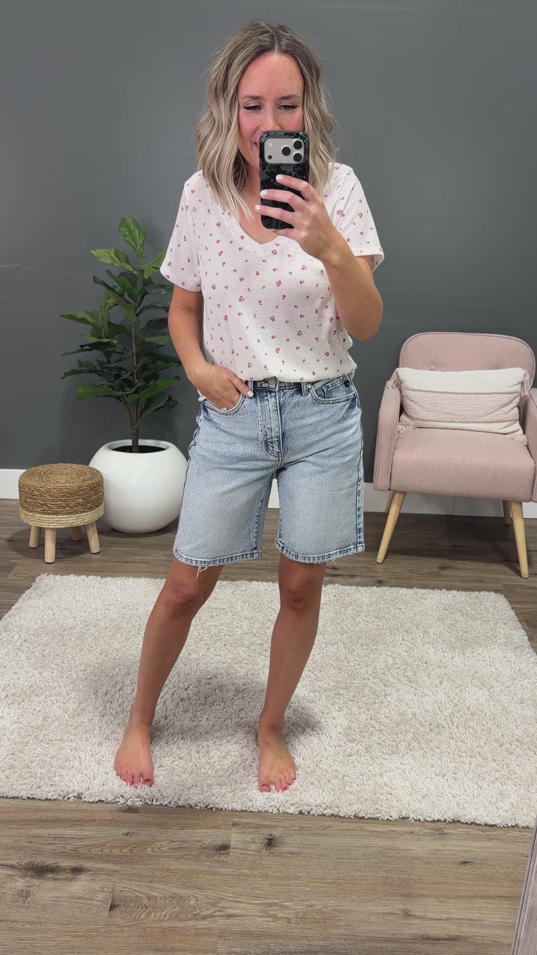 NEW! KanCan Londyn Bermuda Jean Shorts KanCan